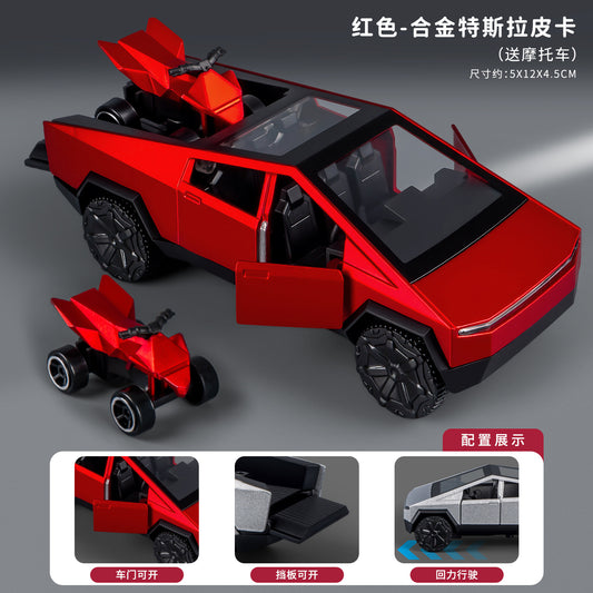Alloy Pickup Truck-Three-Doors - Alloy Pickup Truck-Red