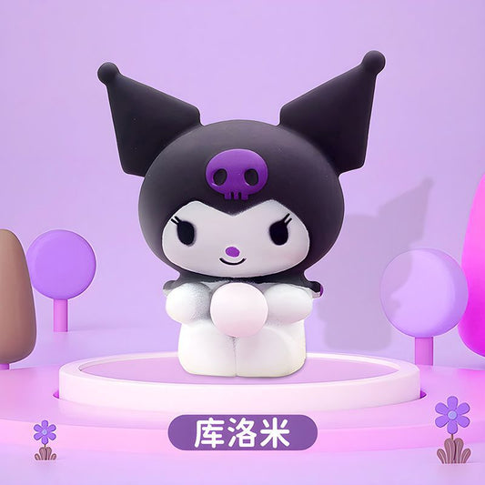 Bubble-Blowing Sanrio Ruby Milk Dragon Squishy Toy - Bubble Kuromi