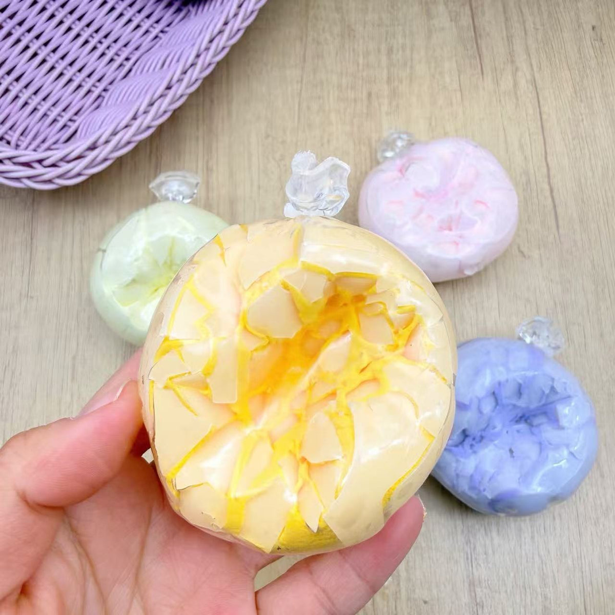 Crunchy Handmade Ball Squishy Toy - Mango Crunch Ball