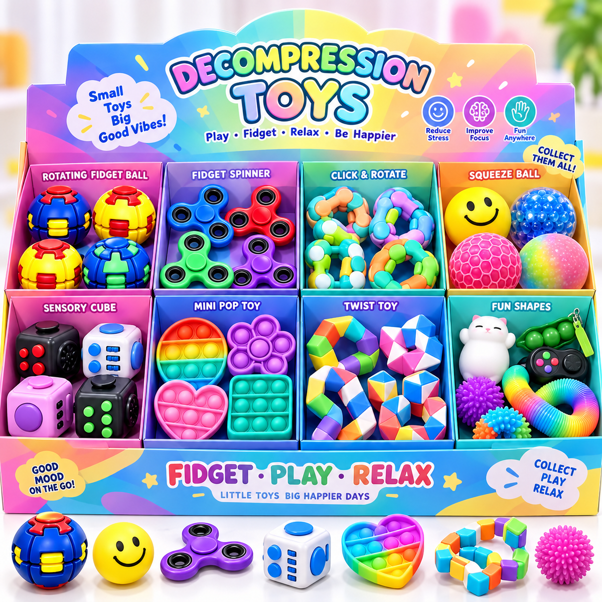 Jeopace stress-relief toys collection