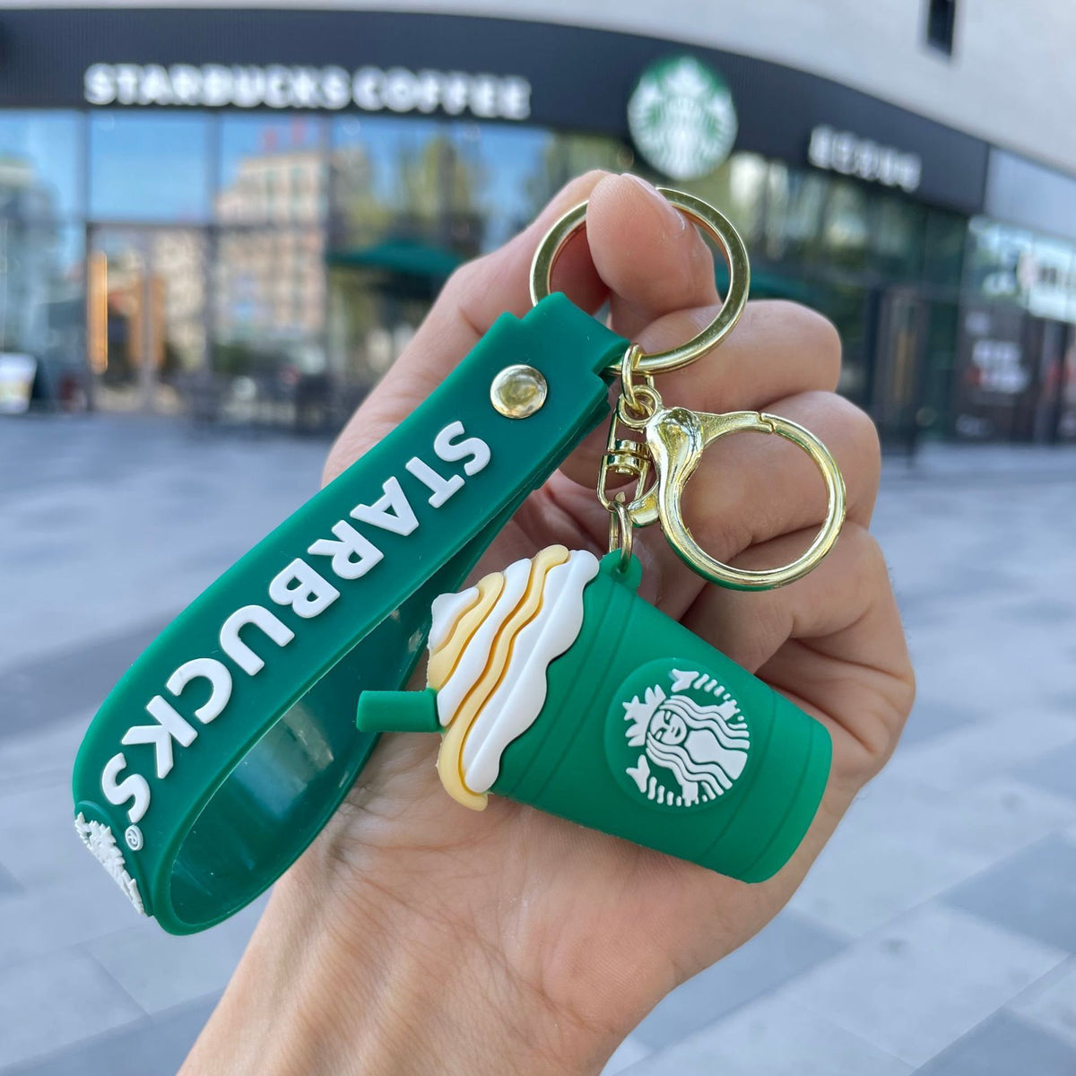 Starbucks Teddy Bear Keychain