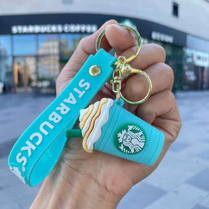 Starbucks Teddy Bear Keychain