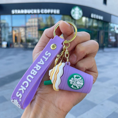 Starbucks Teddy Bear Keychain