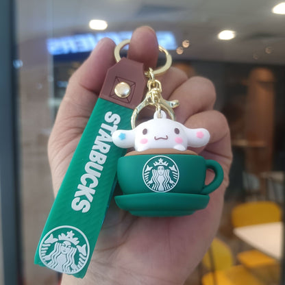 Starbucks Teddy Bear Keychain