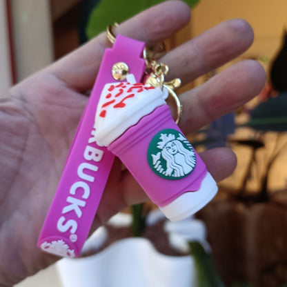 Starbucks Teddy Bear Keychain