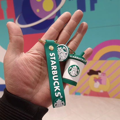 Starbucks Teddy Bear Keychain