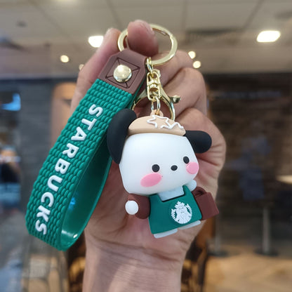 Starbucks Teddy Bear Keychain