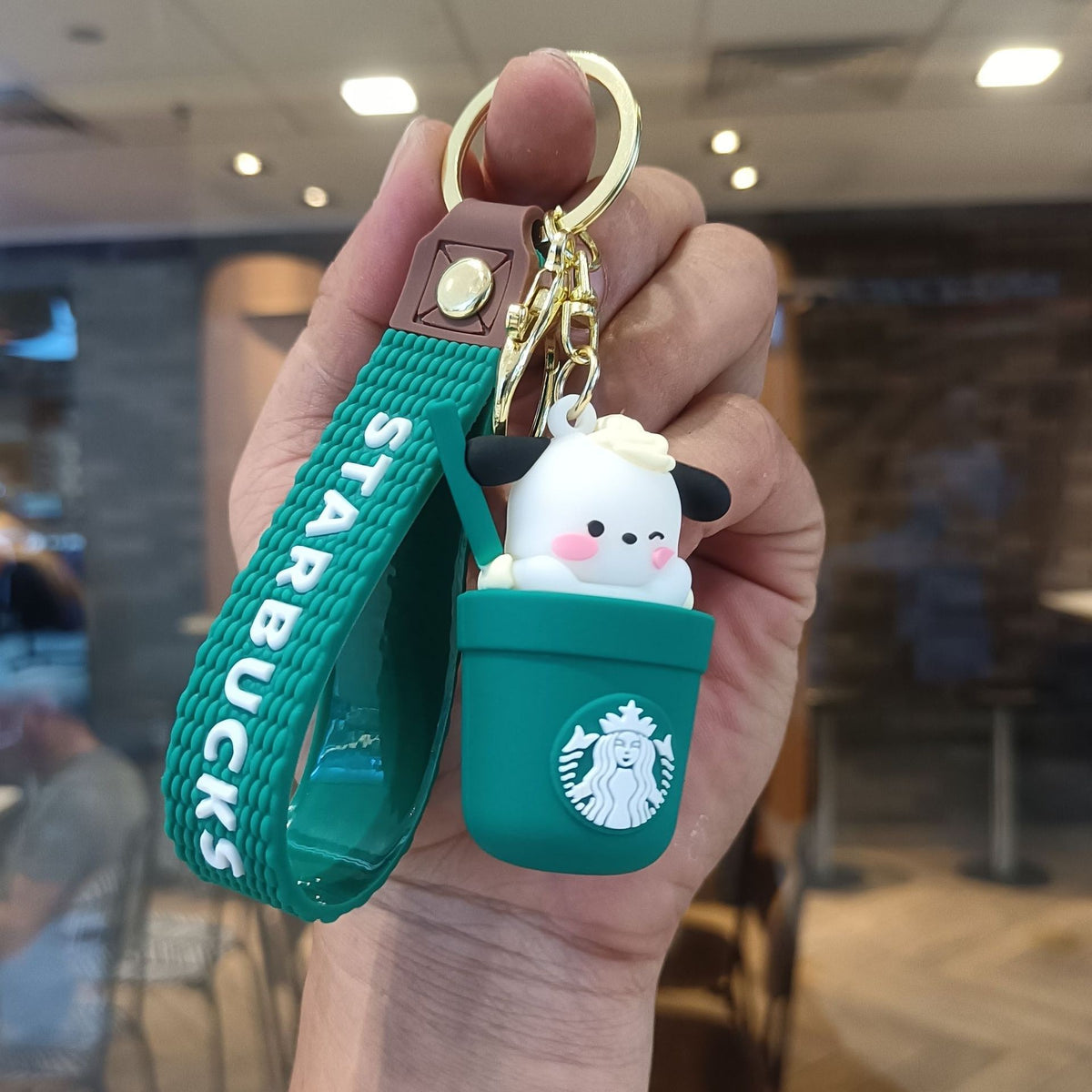 Starbucks Teddy Bear Keychain