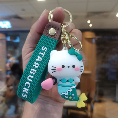 Starbucks Teddy Bear Keychain