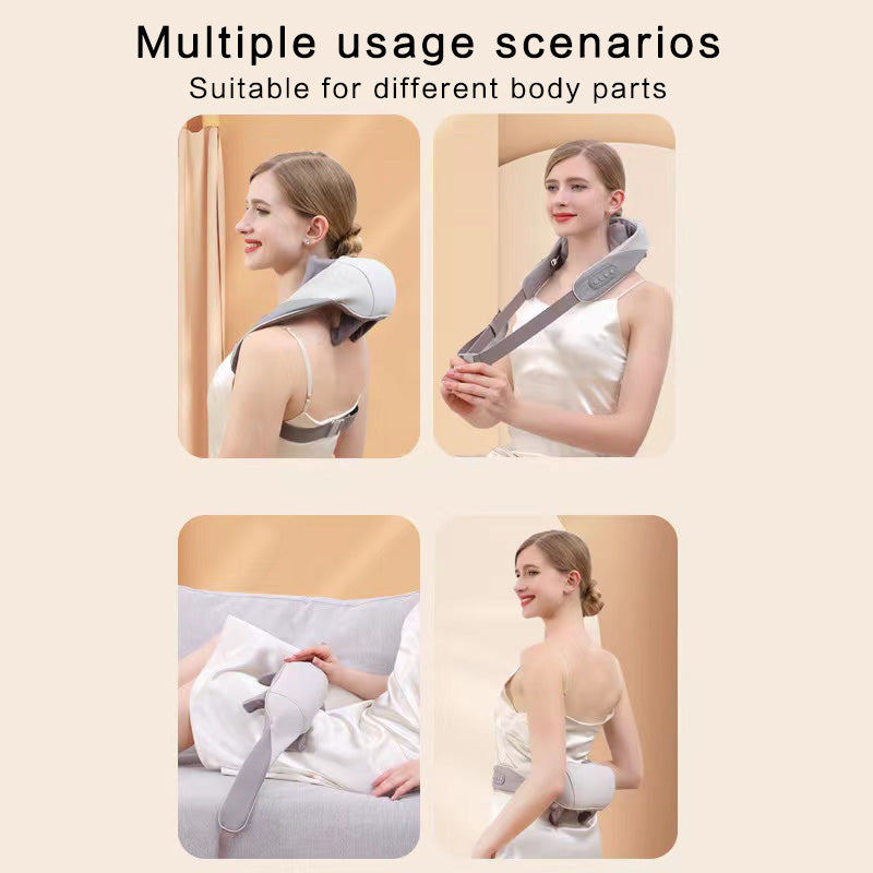 Cervical spine massager shoulder neck waist back neck shoulder neck massager  trapezius muscle simulation human kneading shawl