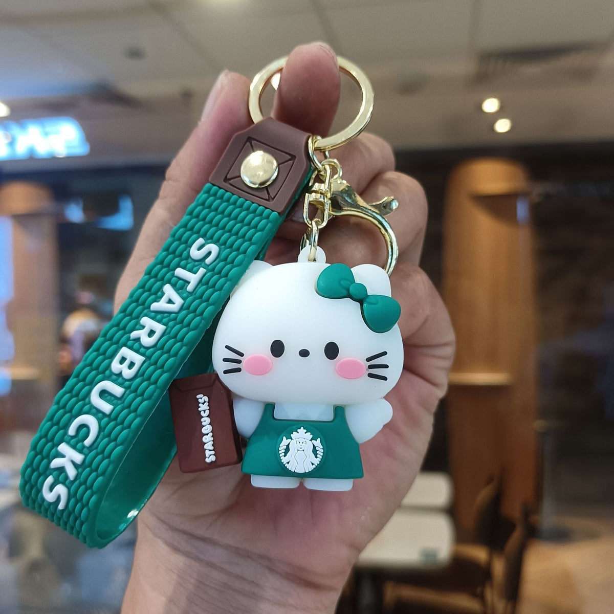 Starbucks Teddy Bear Keychain
