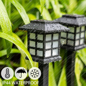 Solar Outdoor Lights,12 Pack LED Solar Lights Outdoor Waterproof, Solar Walkway Lights Maintain 10 Hours of Lighting for Your Garden, Landscape, Path, Yard, Patio, Driveway