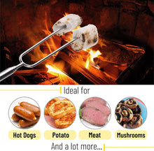 Load image into Gallery viewer, Extendable Stainless Steel Roasting Sticks, 5 Pack, 32&quot; - For S&#39;mores, Hot Dogs, Campfires and Fire Pits
