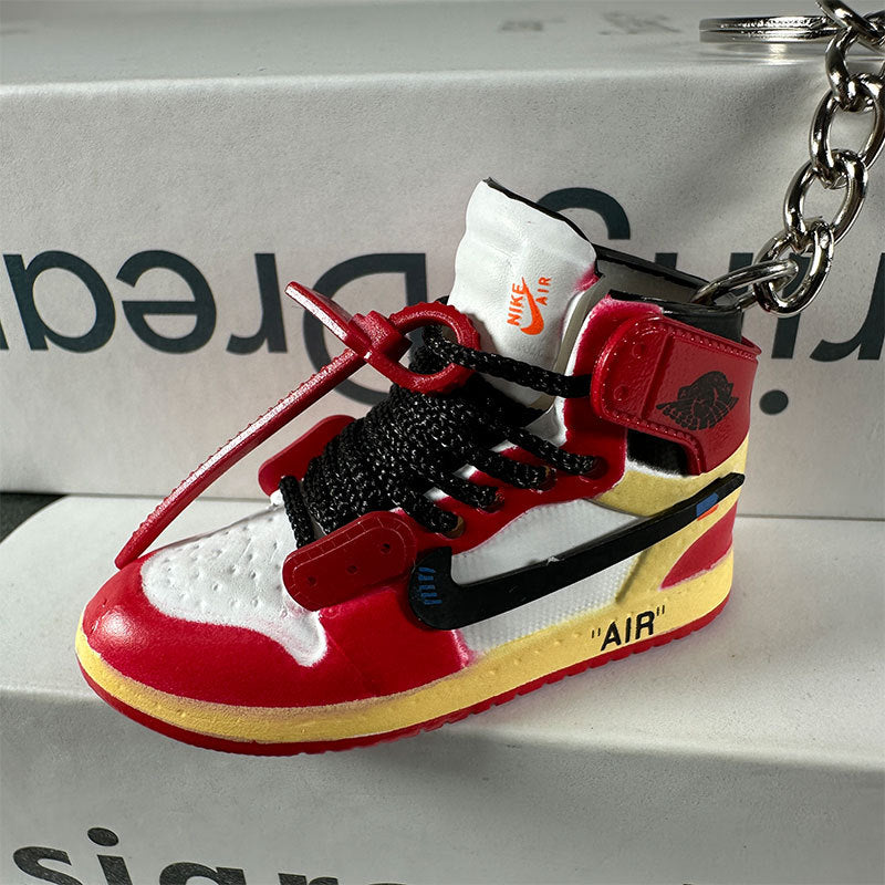 3D Mini Basketball Shoe Keychain - Style-12 - AJ23826349