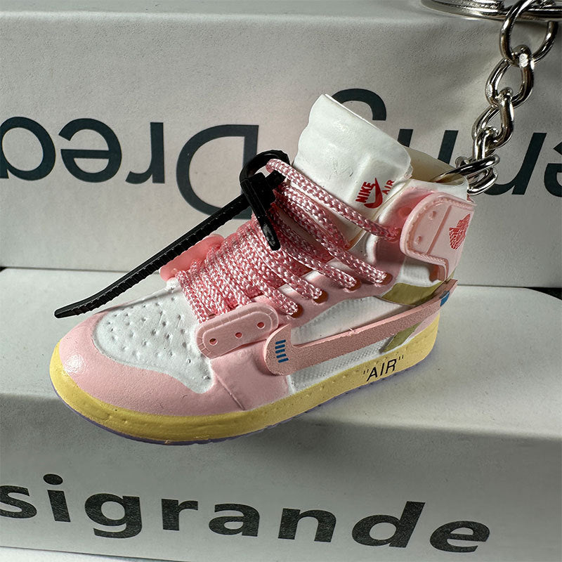 3D Mini Basketball Shoe Keychain - Style-14 - AJ23826351