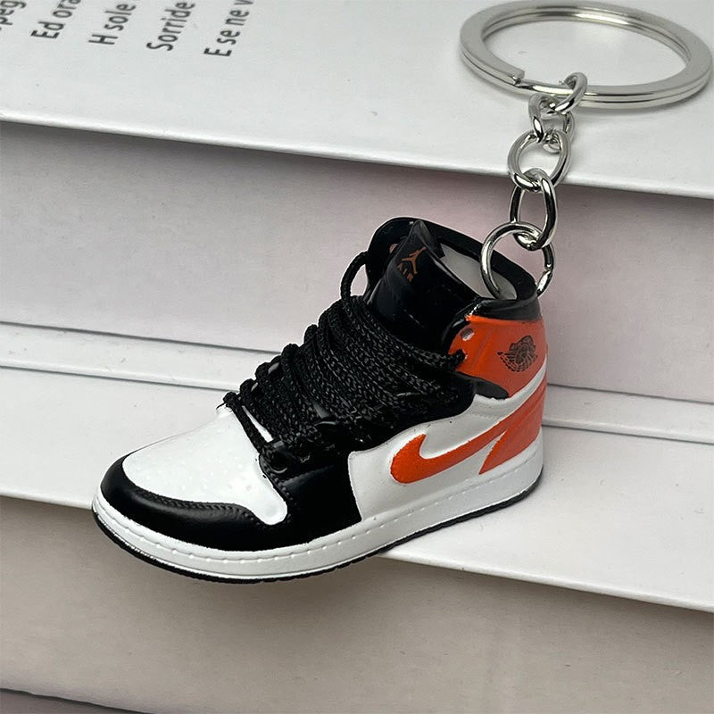 3D Mini Basketball Shoe Keychain - Style-22 - AJ23826359