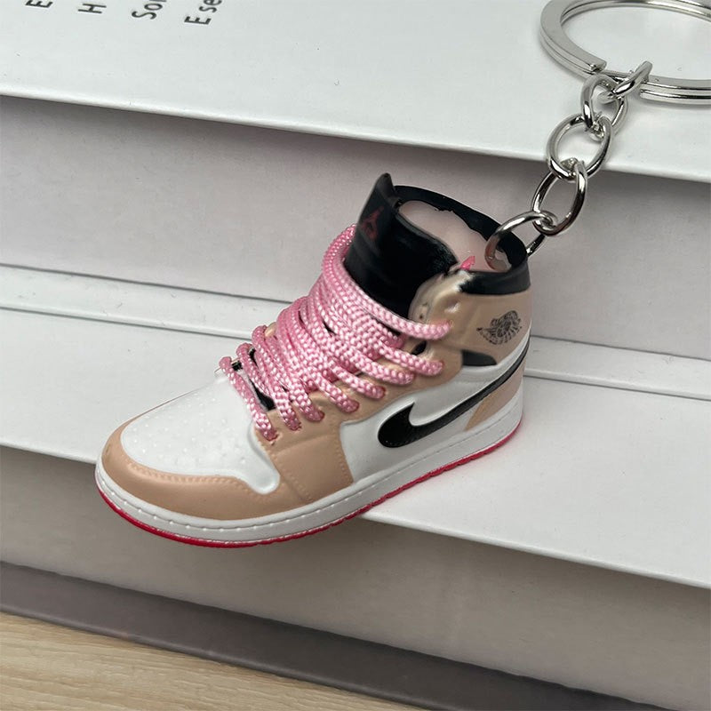 3D Mini Basketball Shoe Keychain - Style-23 - AJ23826360