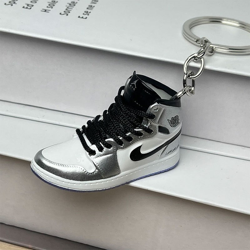 3D Mini Basketball Shoe Keychain - Style-24 - AJ23826361