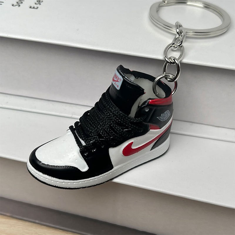 3D Mini Basketball Shoe Keychain - Style-25 - AJ23826362