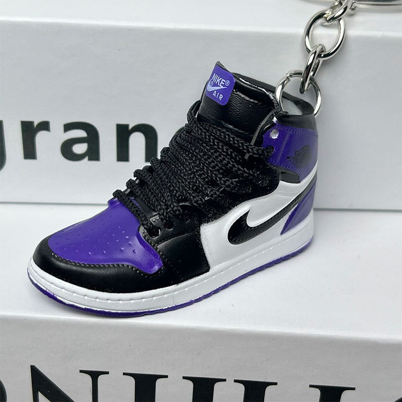 3D Mini Basketball Shoe Keychain - Style-26 - AJ23826363