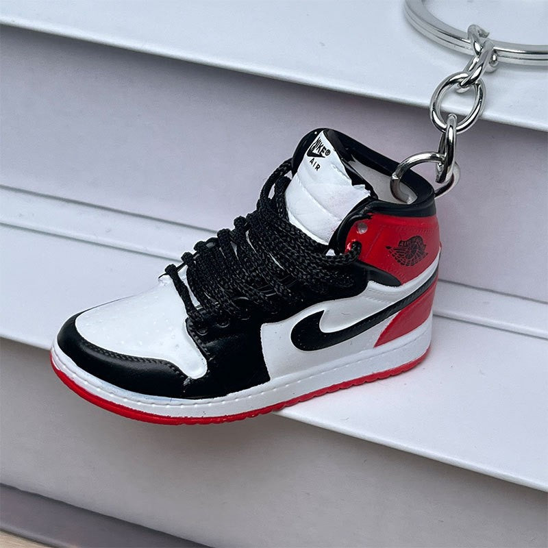 3D Mini Basketball Shoe Keychain - Style-27 - AJ23826364