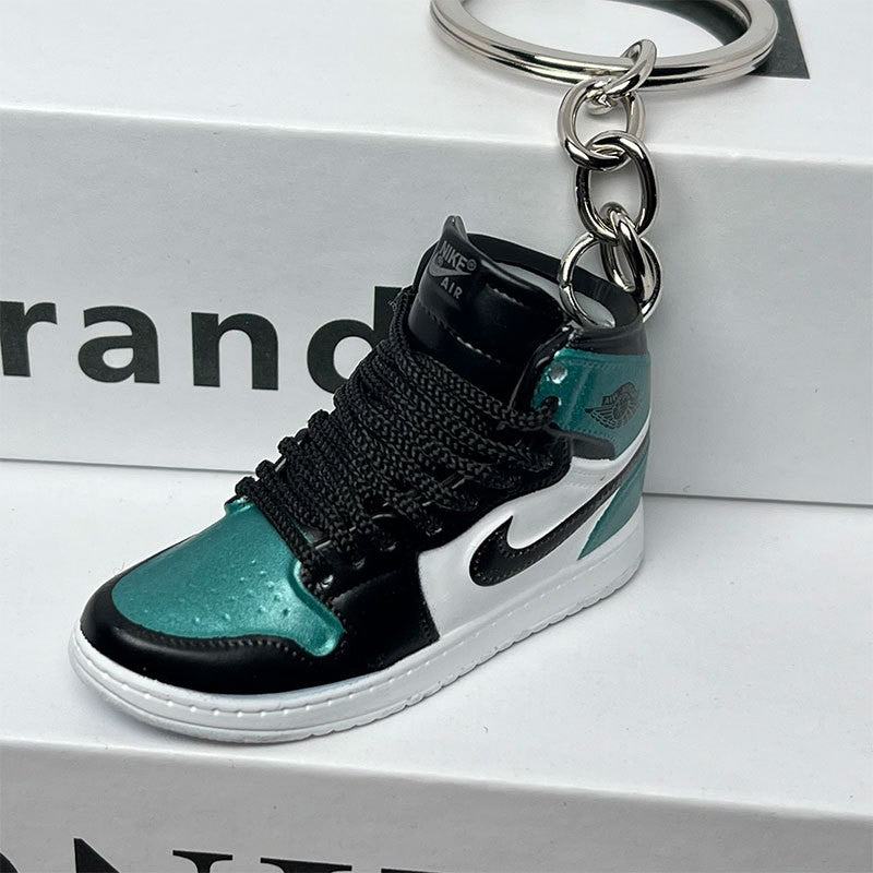 3D Mini Basketball Shoe Keychain - Style-28 - AJ23826365