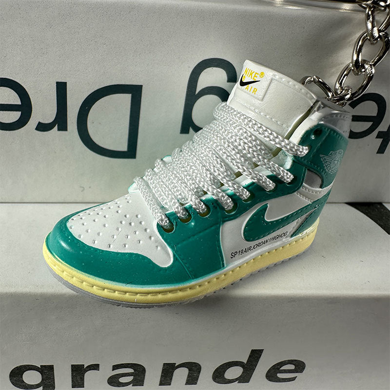 3D Mini Basketball Shoe Keychain - Style-30 - AJ23826367