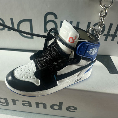 3D Mini Basketball Shoe Keychain - Style-33 - AJ23826370