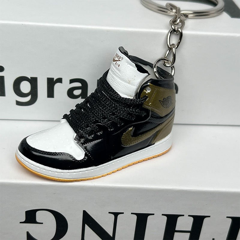 3D Mini Basketball Shoe Keychain - Style-35 - AJ23826372