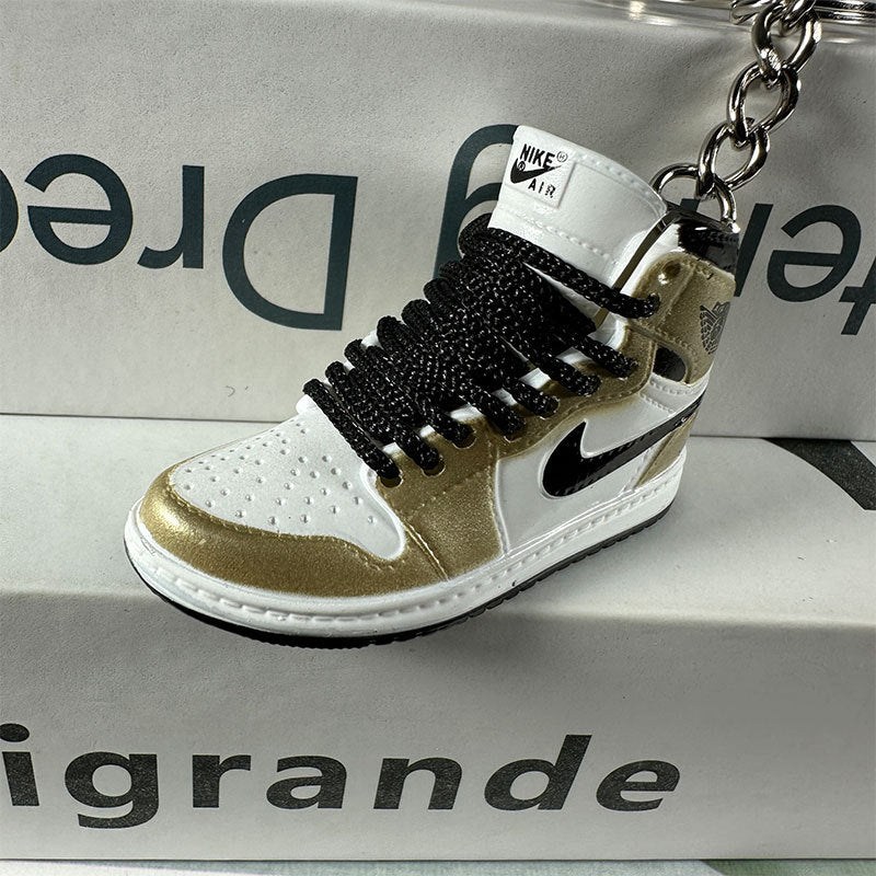 3D Mini Basketball Shoe Keychain - Style-38 - AJ23826375