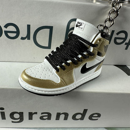 3D Mini Basketball Shoe Keychain - Style-38 - AJ23826375