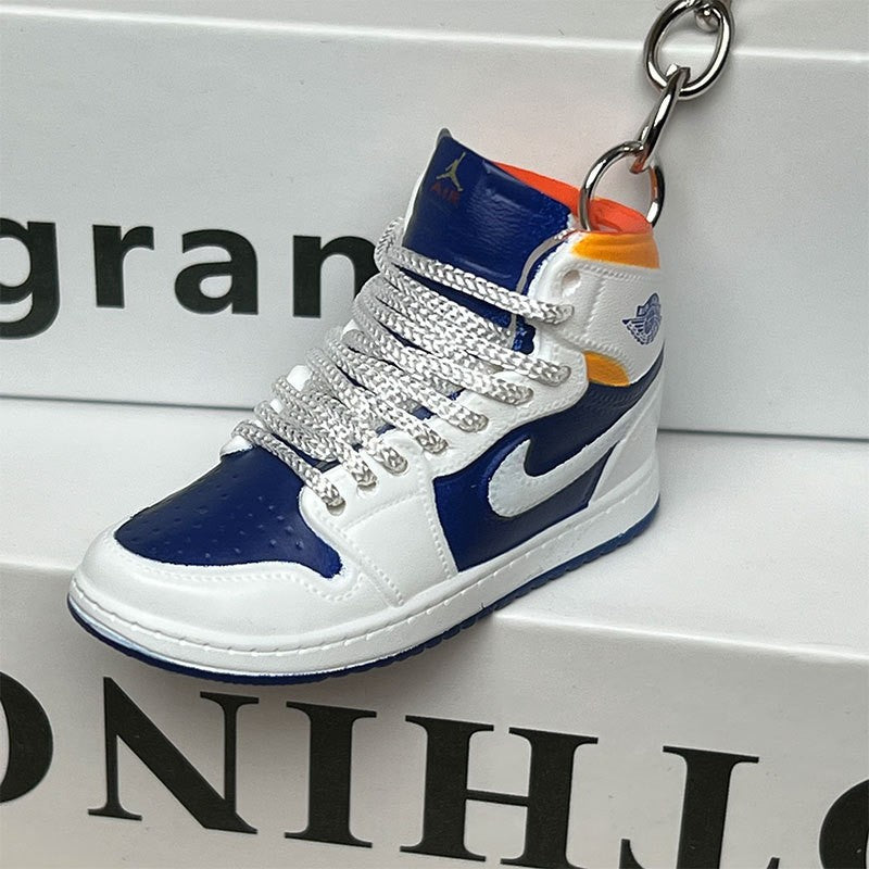 3D Mini Basketball Shoe Keychain - Style-40 - AJ23826377