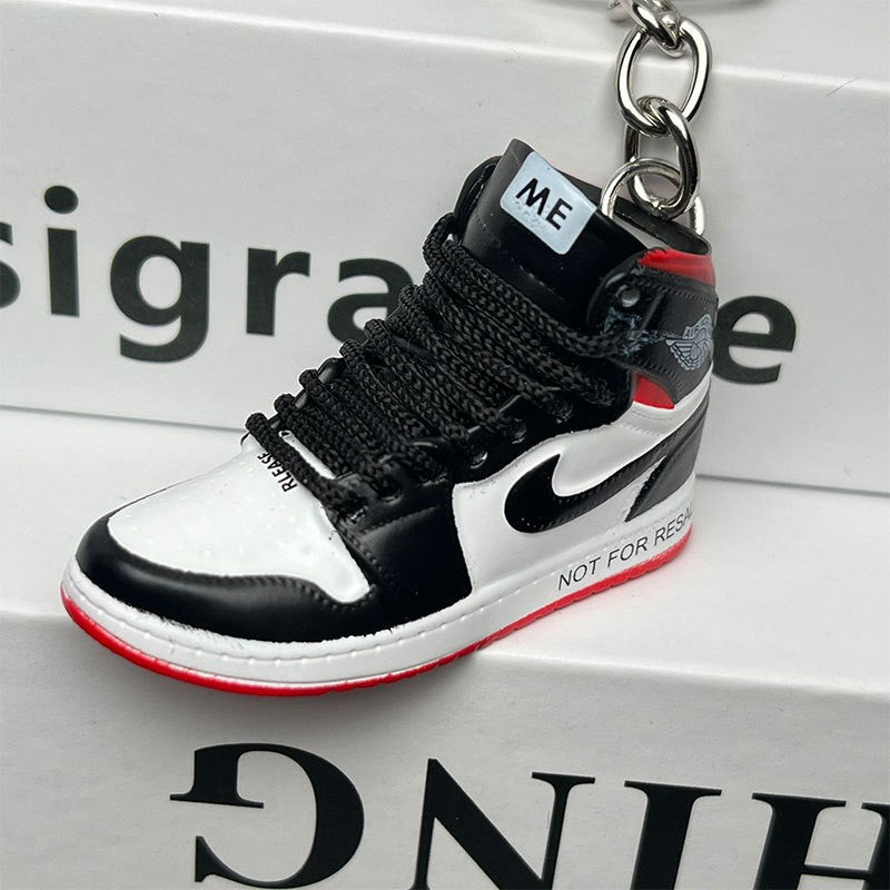 3D Mini Basketball Shoe Keychain - Style-43 - AJ23826380