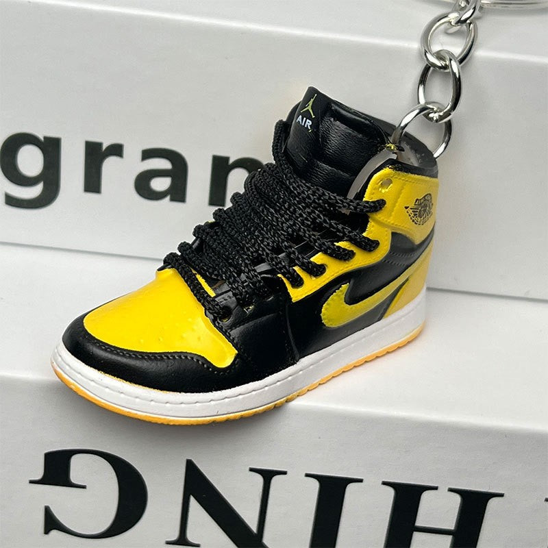 3D Mini Basketball Shoe Keychain - Style-46 - AJ23826383
