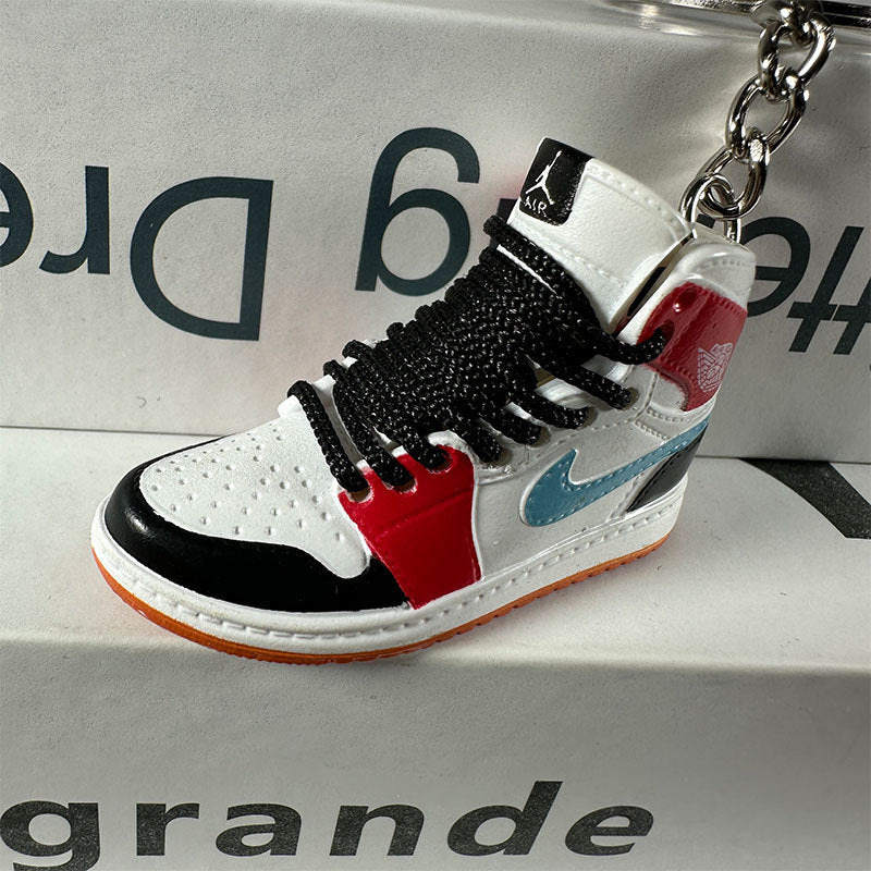 3D Mini Basketball Shoe Keychain - Style-48 - AJ23826385