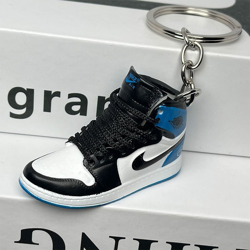 3D Mini Basketball Shoe Keychain - Style-49 - AJ23826386