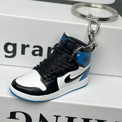 3D Mini Basketball Shoe Keychain - Style-49 - AJ23826386
