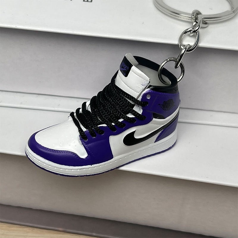 3D Mini Basketball Shoe Keychain - Style-50 - AJ23826387