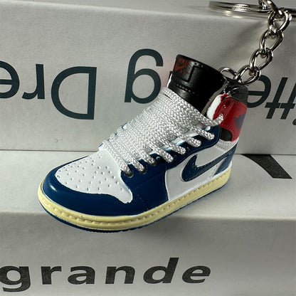 3D Mini Basketball Shoe Keychain - Style-53 - AJ23826390