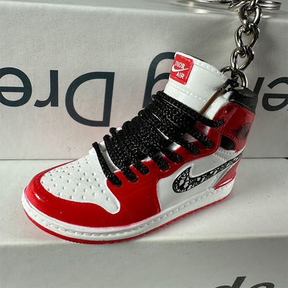 3D Mini Basketball Shoe Keychain - Style-56 - AJ23826393