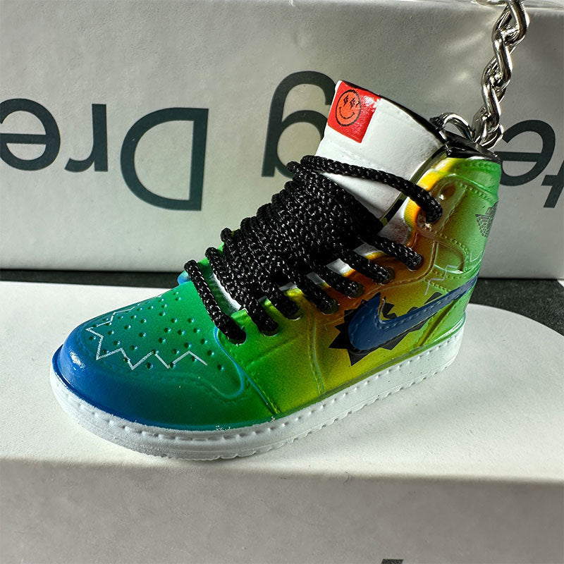 3D Mini Basketball Shoe Keychain - Style-62 - AJ23826399