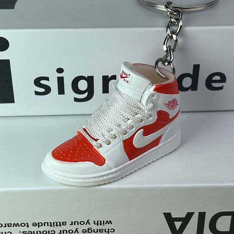 3D Mini Basketball Shoe Keychain - Style-65 - AJ23826402