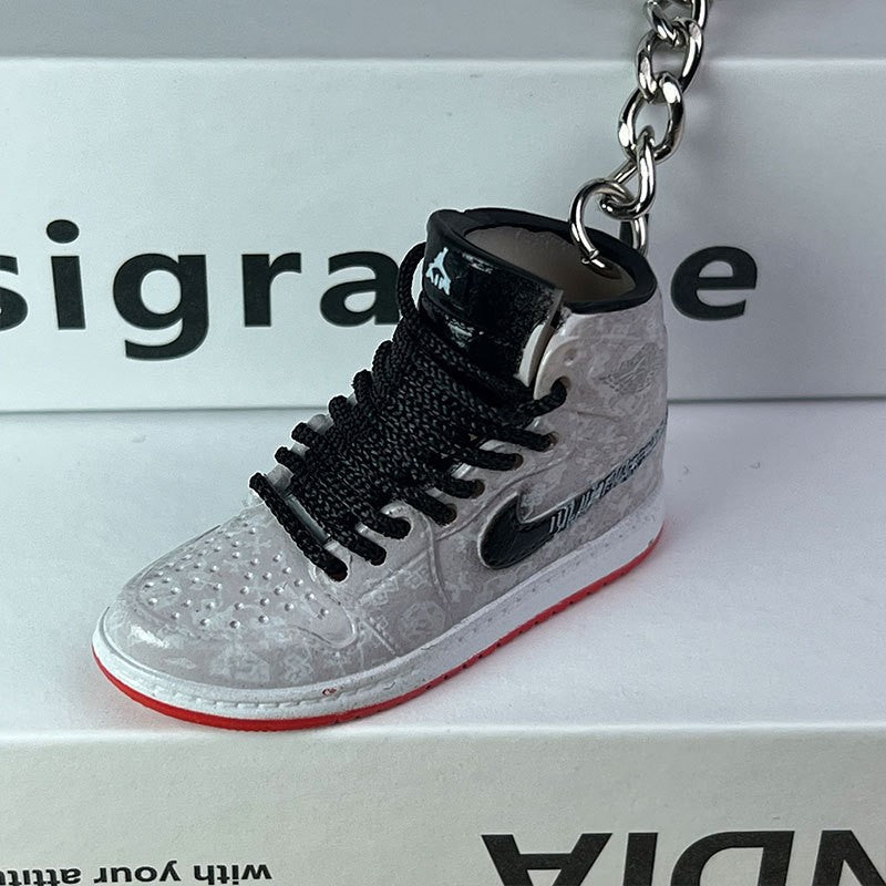 3D Mini Basketball Shoe Keychain - Style-69 - AJ23826406