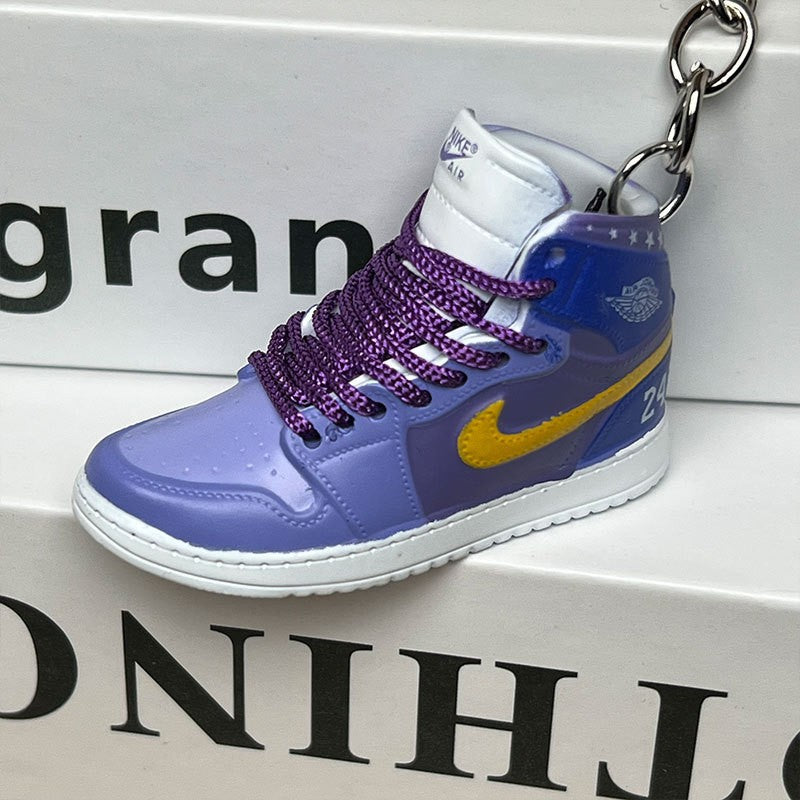 3D Mini Basketball Shoe Keychain - Style-72 - AJ23826409