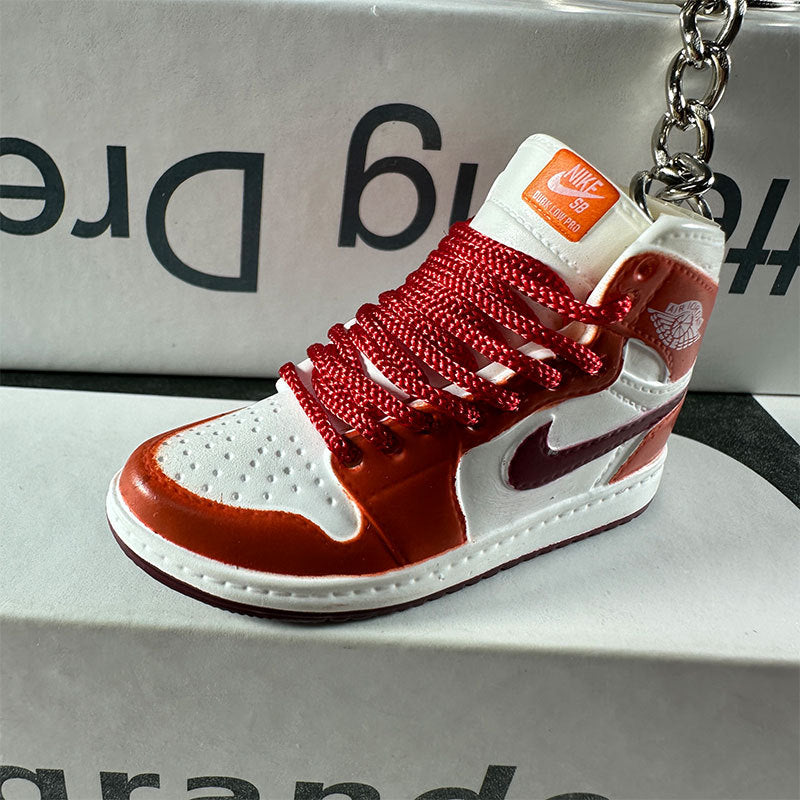 3D Mini Basketball Shoe Keychain - Style-76 - AJ23826413