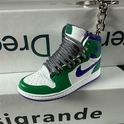 3D Mini Basketball Shoe Keychain - Style-77 - AJ23826414
