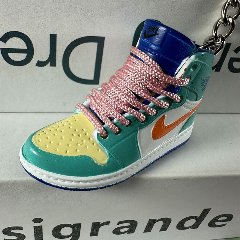 3D Mini Basketball Shoe Keychain - Style-90 - AJ23826427