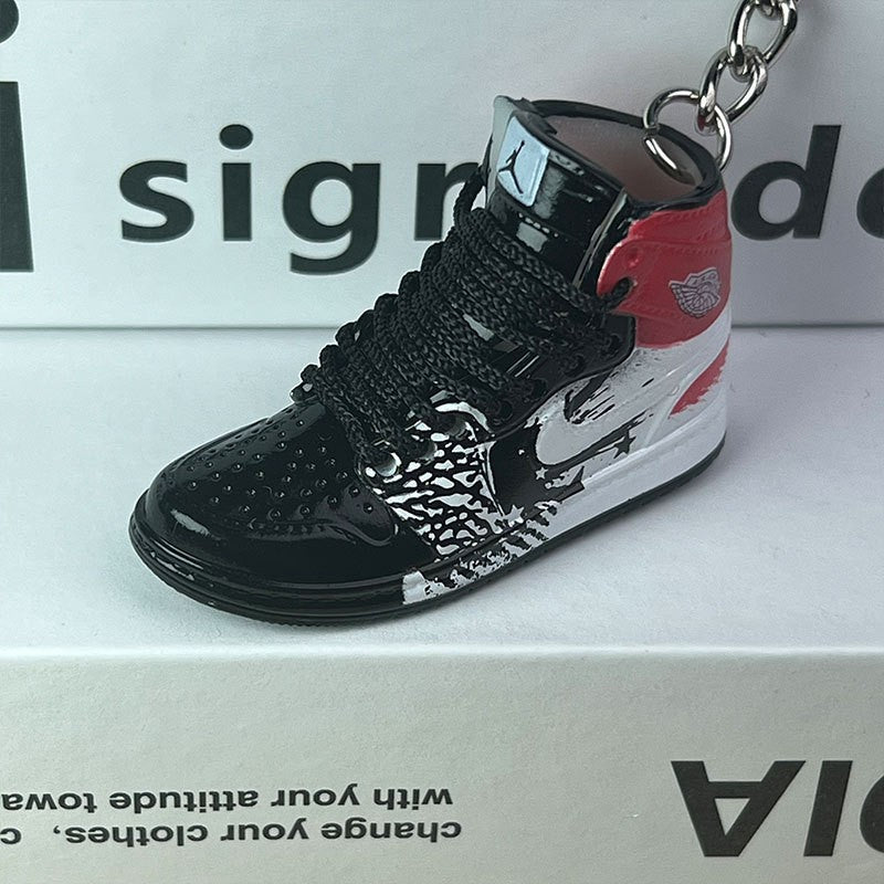 3D Mini Basketball Shoe Keychain - Style-91 - AJ23826428