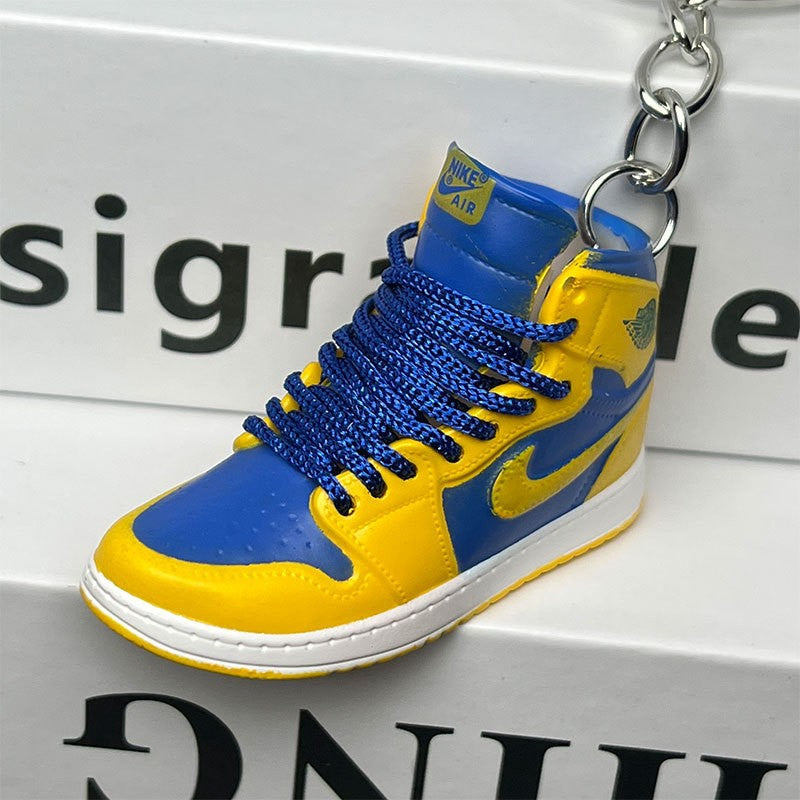 3D Mini Basketball Shoe Keychain - Style-92 - AJ23826429