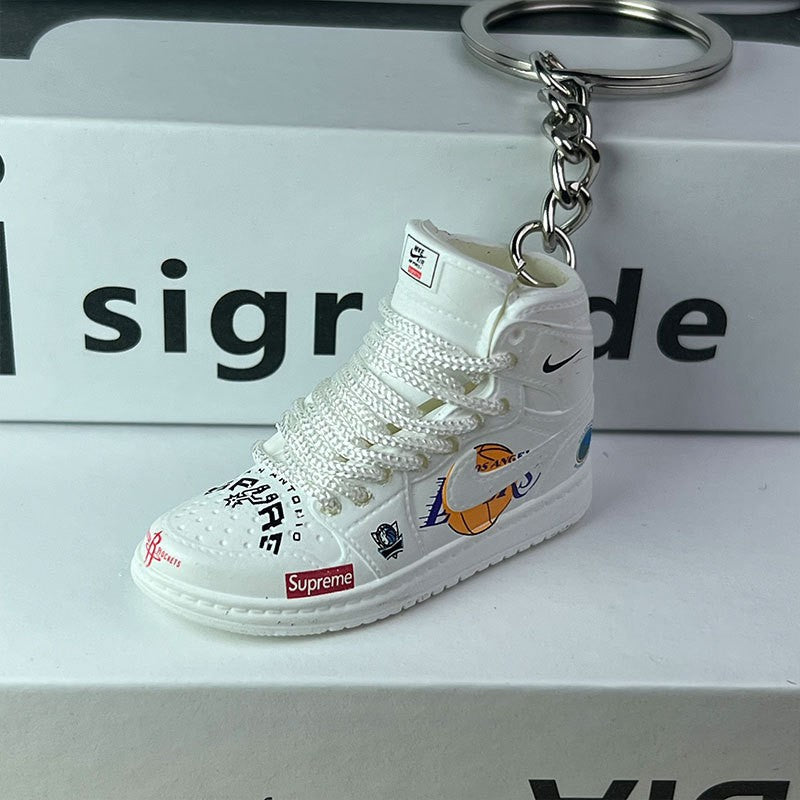 3D Mini Basketball Shoe Keychain - Style-96 - AJ23826433